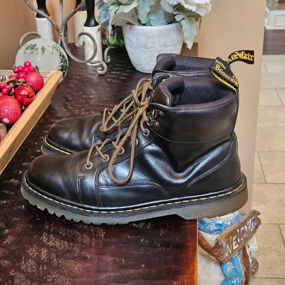 Dr. Martens Men's 'Nashville'  Leather Boots, Black, Sz 13 - Picture 3 of 16